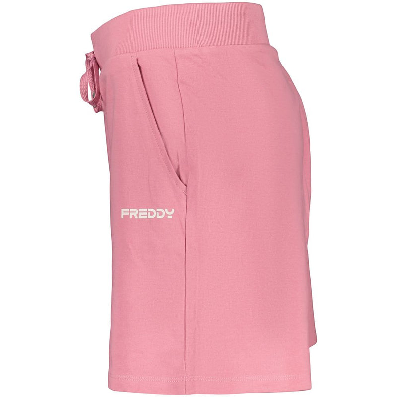 Freddy Pink Cotton Women's Sports Shorts