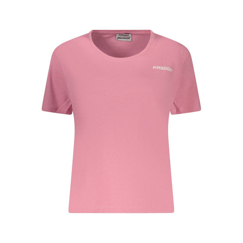 Freddy Rosa T-Shirt en Coton pour Femmes