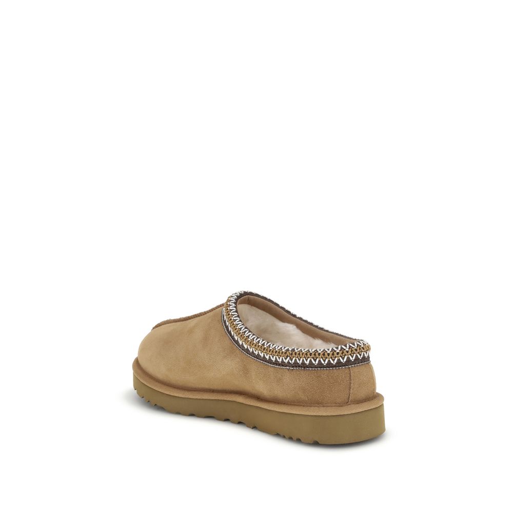 UGG Tasman II Beige Leather Mules for Men
