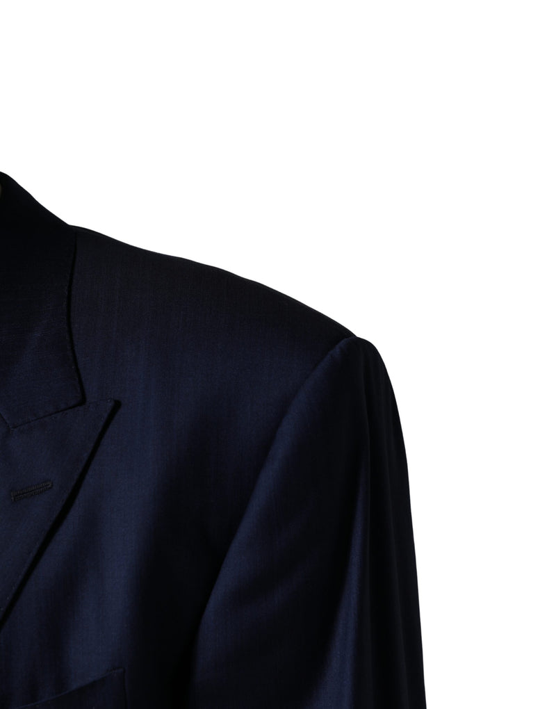 Veste de costume Dolce & Gabbana bleue à simple boutonnage, 2 boutons