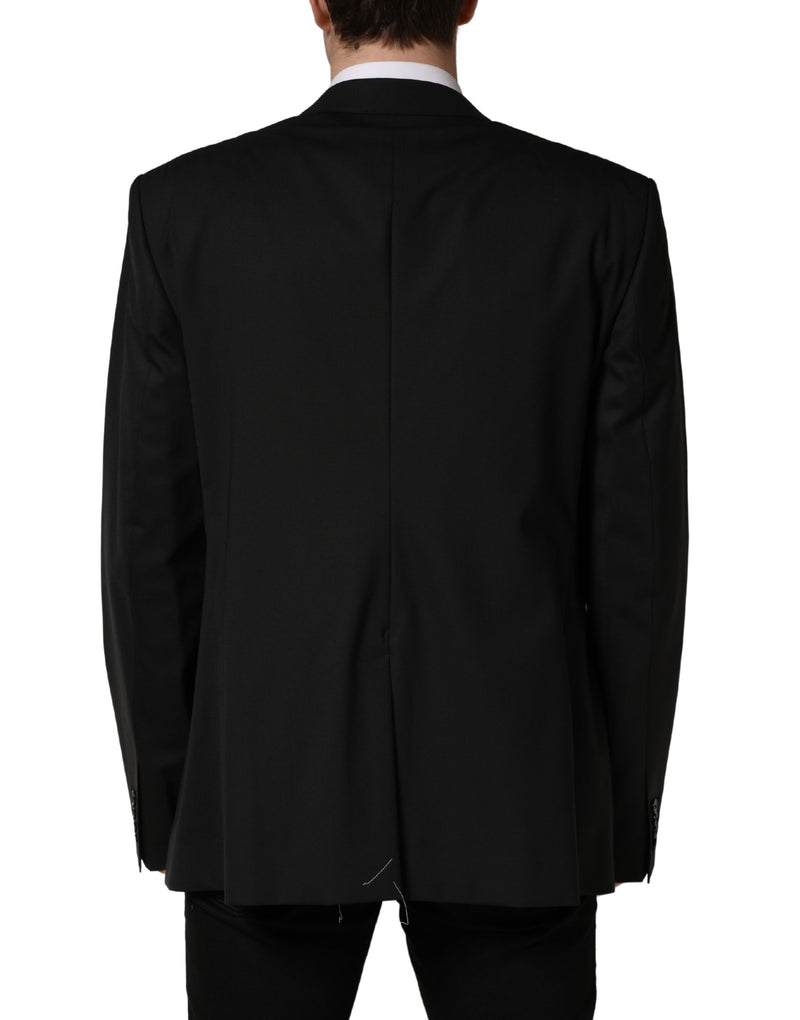 Veste de costume droite 2 boutons noire Dolce & Gabbana