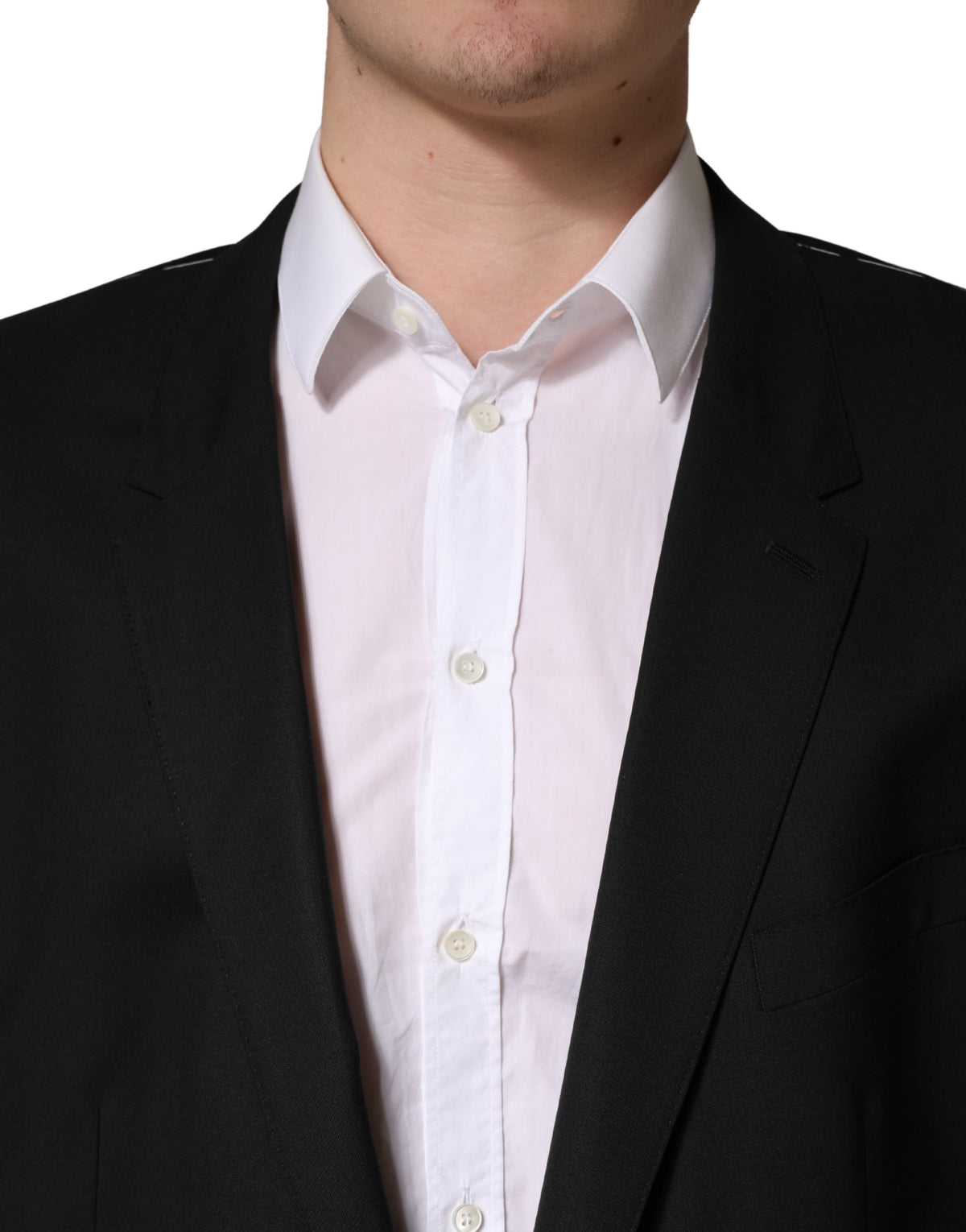 Veste de costume droite 2 boutons noire Dolce & Gabbana