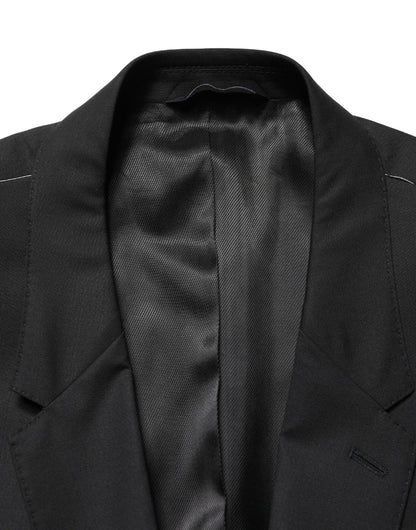 Veste de costume droite 2 boutons noire Dolce & Gabbana