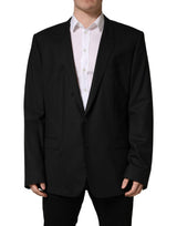 Veste de costume droite 2 boutons noire Dolce & Gabbana