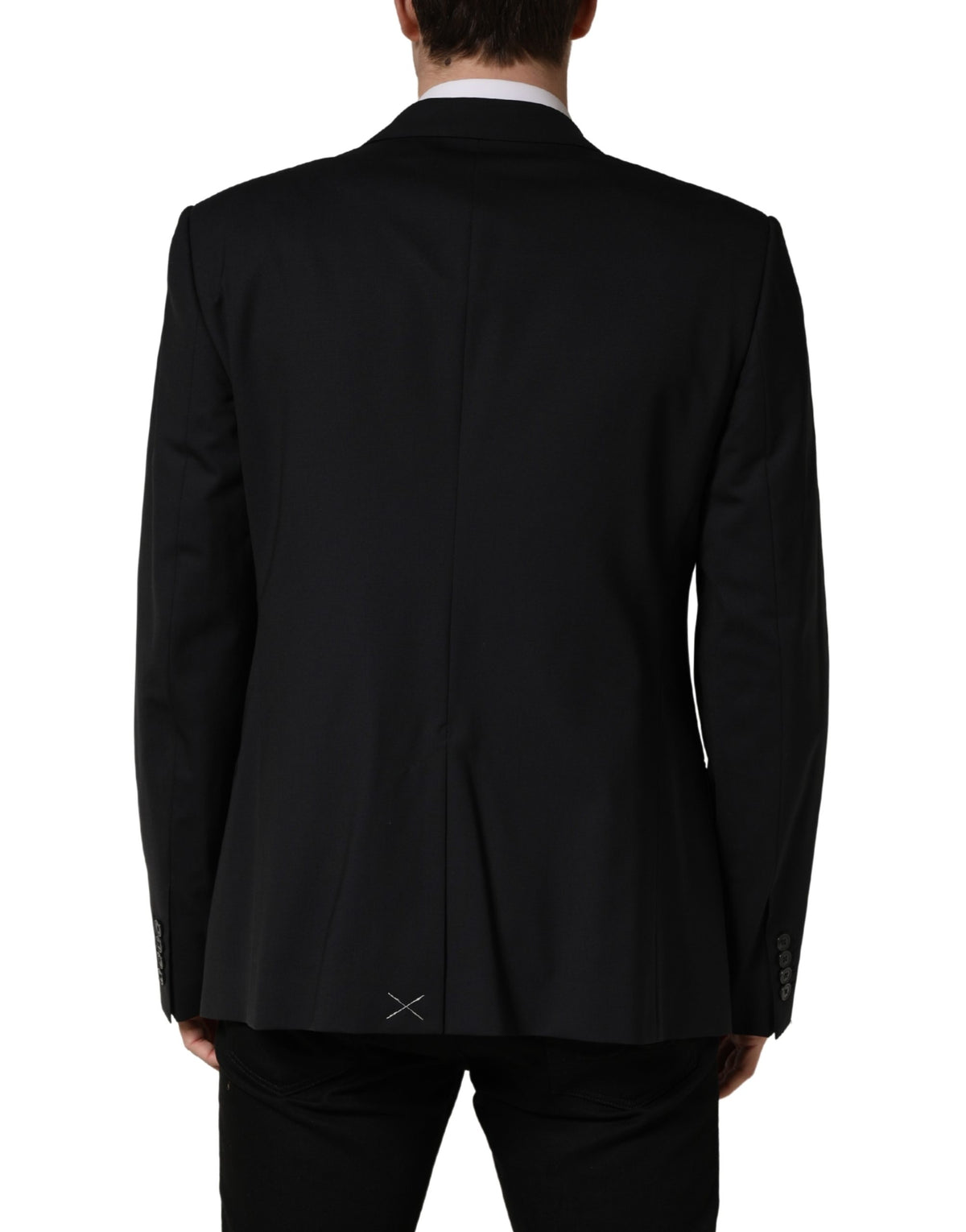 Dolce & Gabbana Blue Single Breasted 2 Button Suit Jacket
