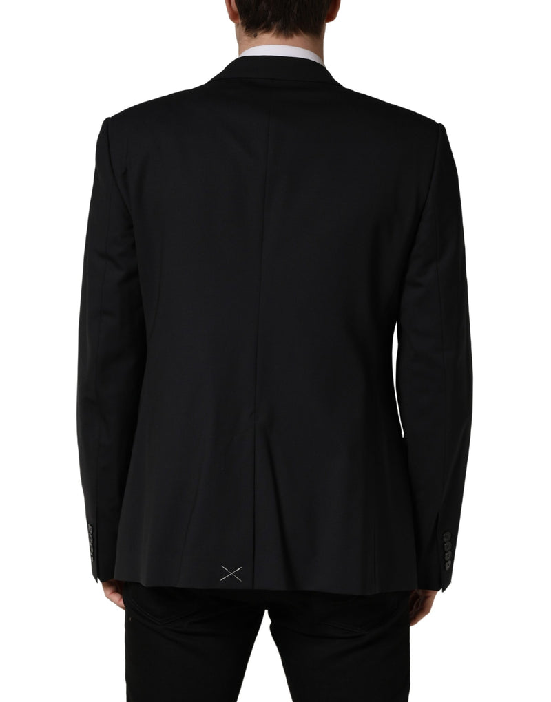 Dolce & Gabbana Blue Single Breasted 2 Button Suit Jacket