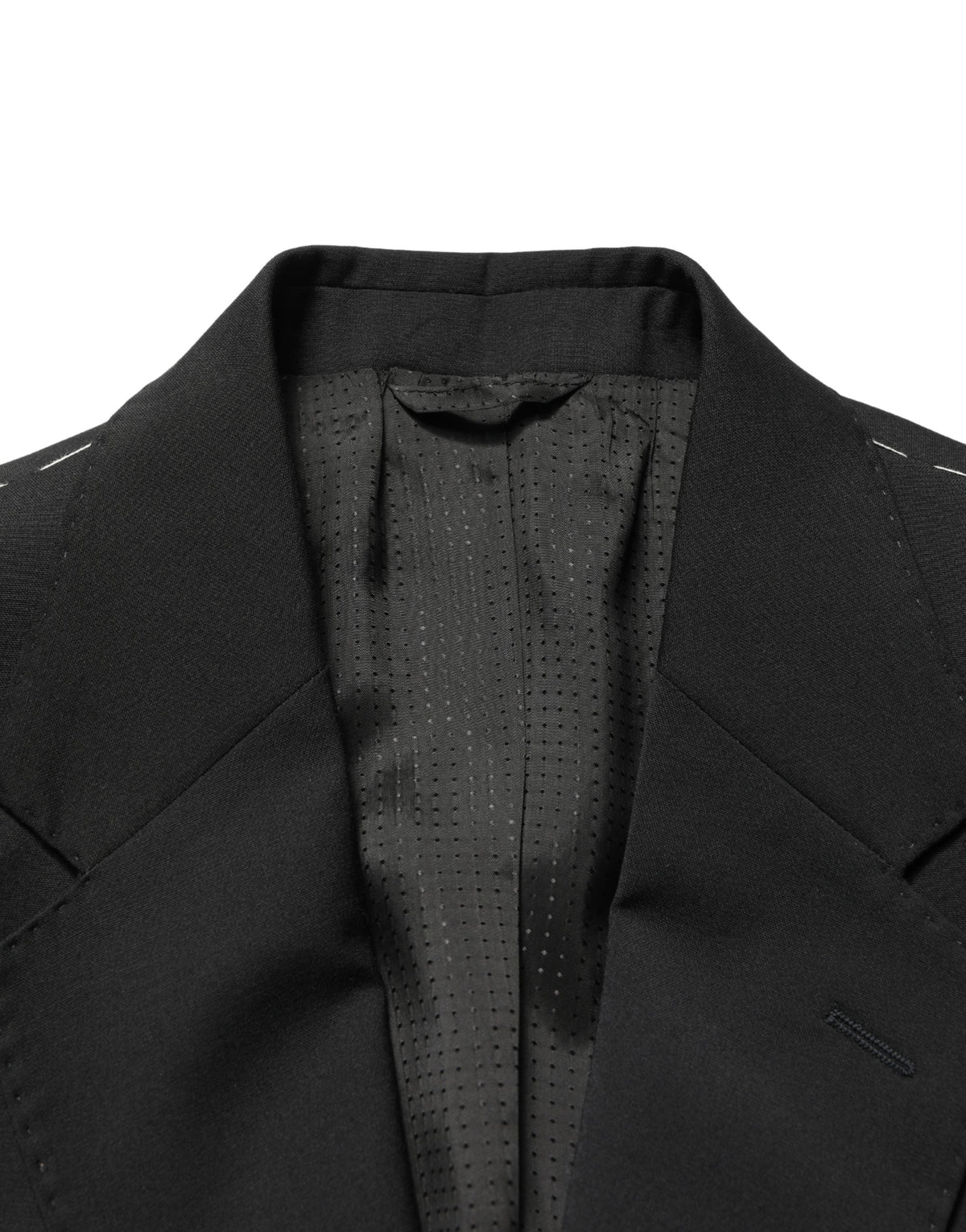 Veste de costume homme Dolce & Gabbana noire en polyester à 2 boutons