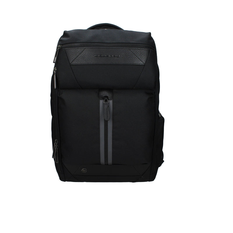 Piquadro Sac à Dos en Tissu Noir