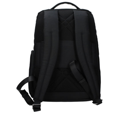 Sac à dos en tissu noir Piquadro