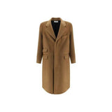 Manteau en laine marron Saint Laurent