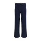 Pantalon chino Burberry bleu en coton