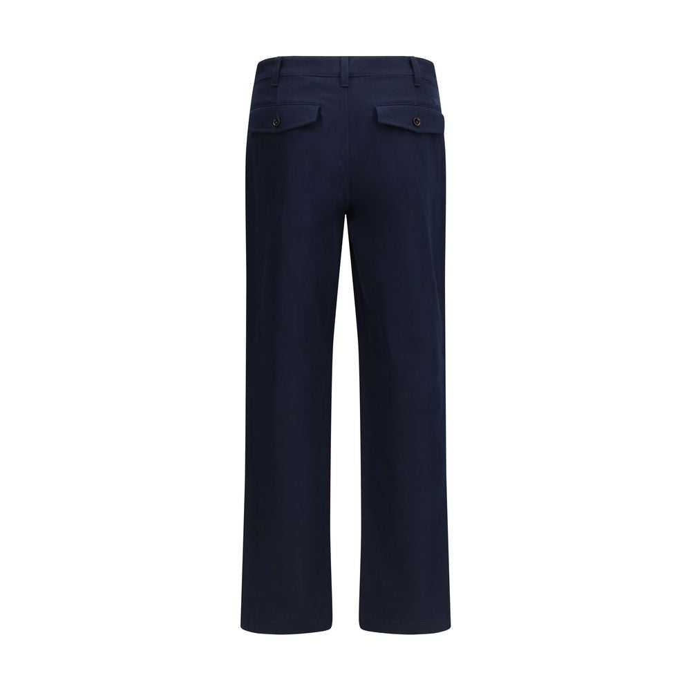 Pantalon chino Burberry bleu en coton