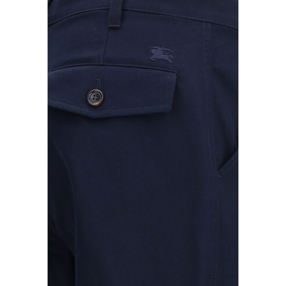 Pantalon chino Burberry bleu en coton
