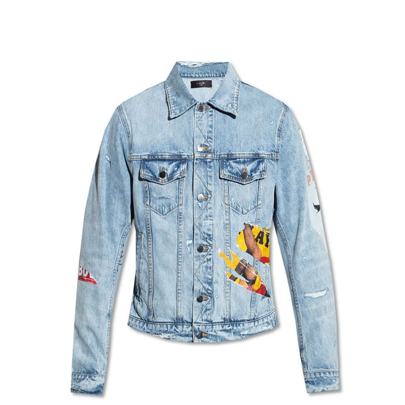 Amiri Blue Cotton Denim Jacket for Men