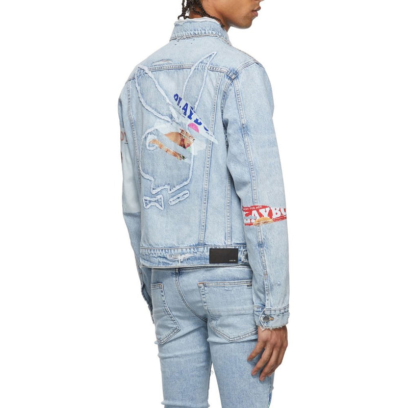 Amiri Blue Cotton Denim Jacket for Men