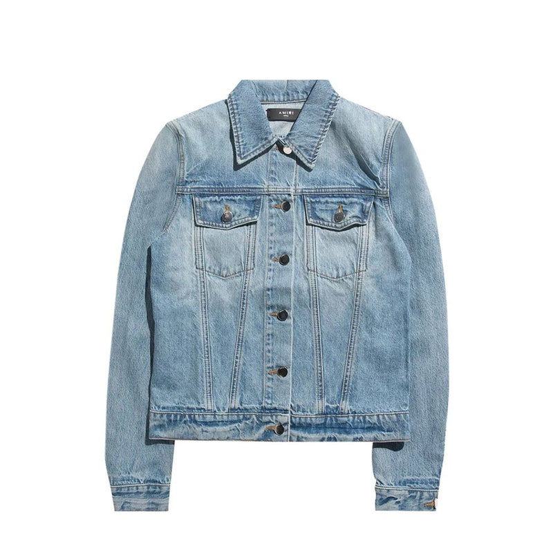 Amiri Blue Cotton Denim Jacket for Women