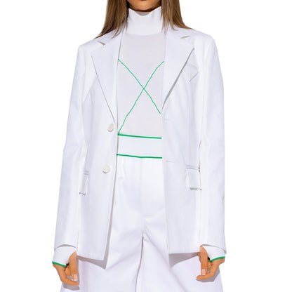 Bottega Veneta White Cotton Blazer