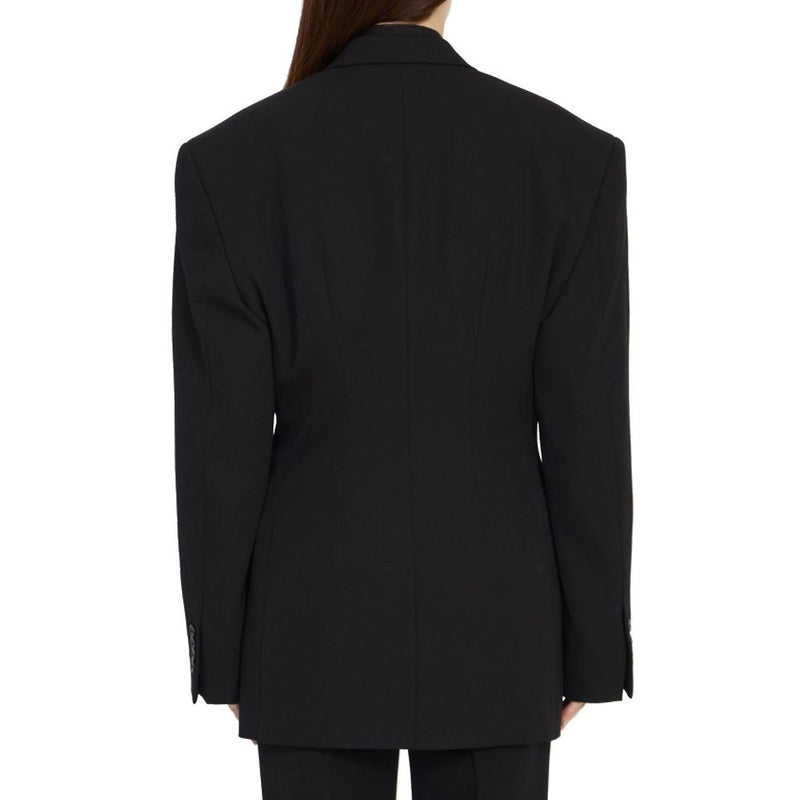 Balenciaga Black Wool Coat for Women