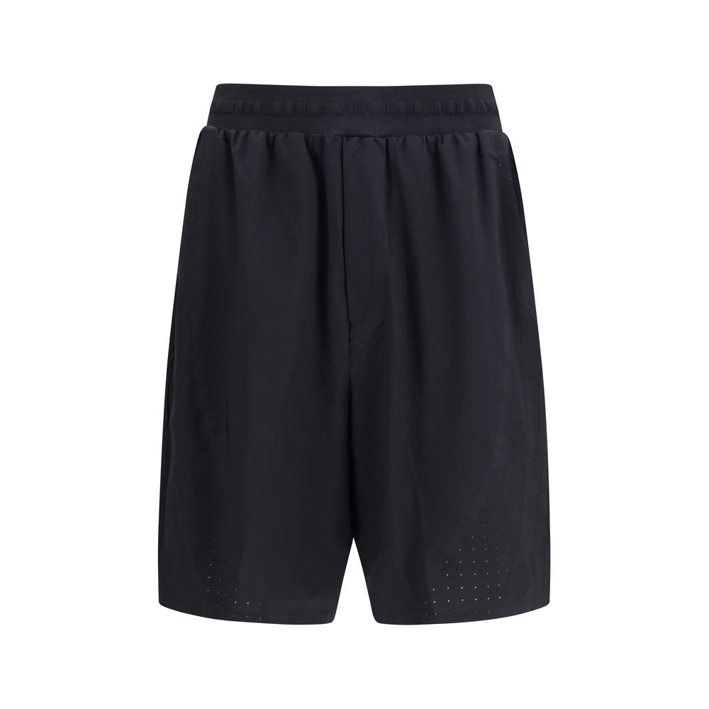 Y-3 Black Polyester Bermuda Shorts for Men