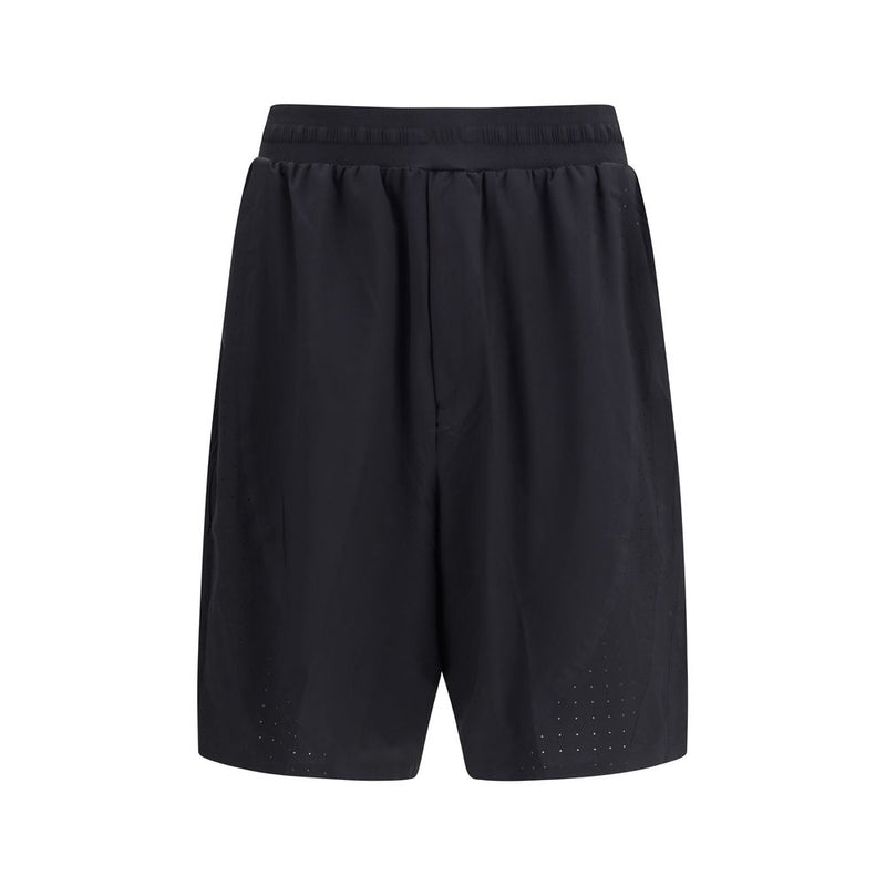 Y-3 Black Polyester Bermuda Shorts for Men