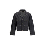 Lemaire Black Cotton Denim Jacket - Minimalist Workwear