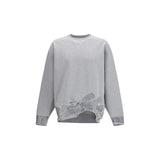 Maison Margiela Gray Cotton Sweatshirt with Four Stitches