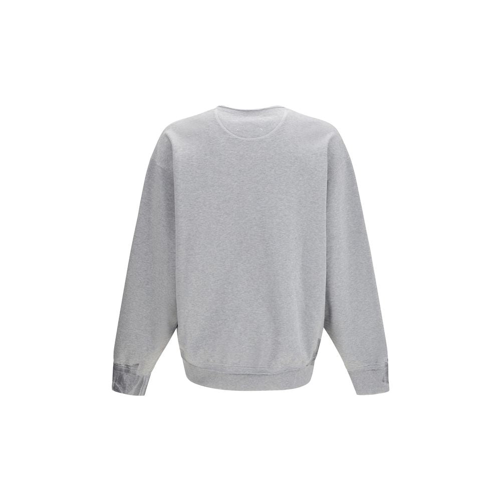 Maison Margiela Gray Cotton Sweatshirt with Four Stitches