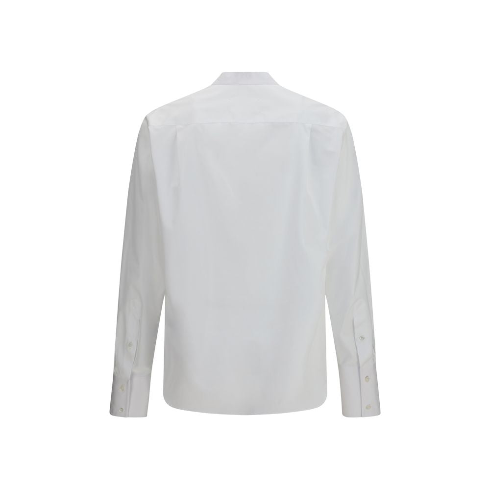Maison Margiela White Cotton Shirt with Bow