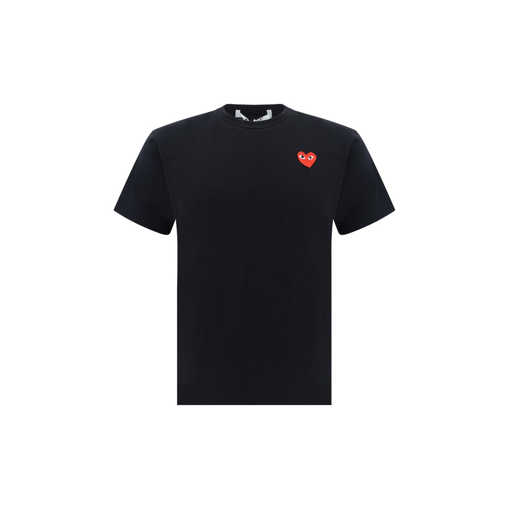 T-shirt noir en coton Comme Des Garçons Play