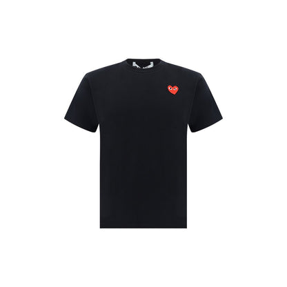 T-shirt noir en coton Comme Des Garçons Play