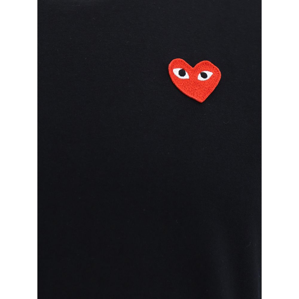 T-shirt noir en coton Comme Des Garçons Play