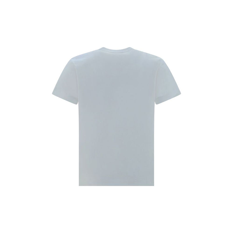 Comme Des Garçons Play White Cotton T-Shirt
