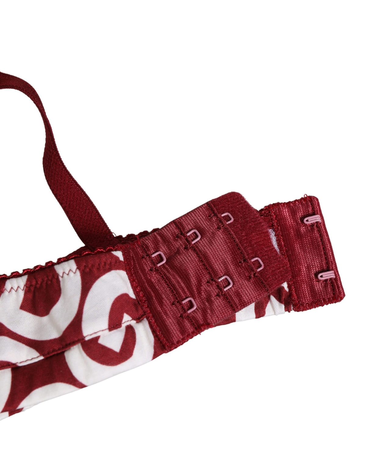 Dolce & Gabbana Red Logo Monogram Cotton Soft Cup Bra