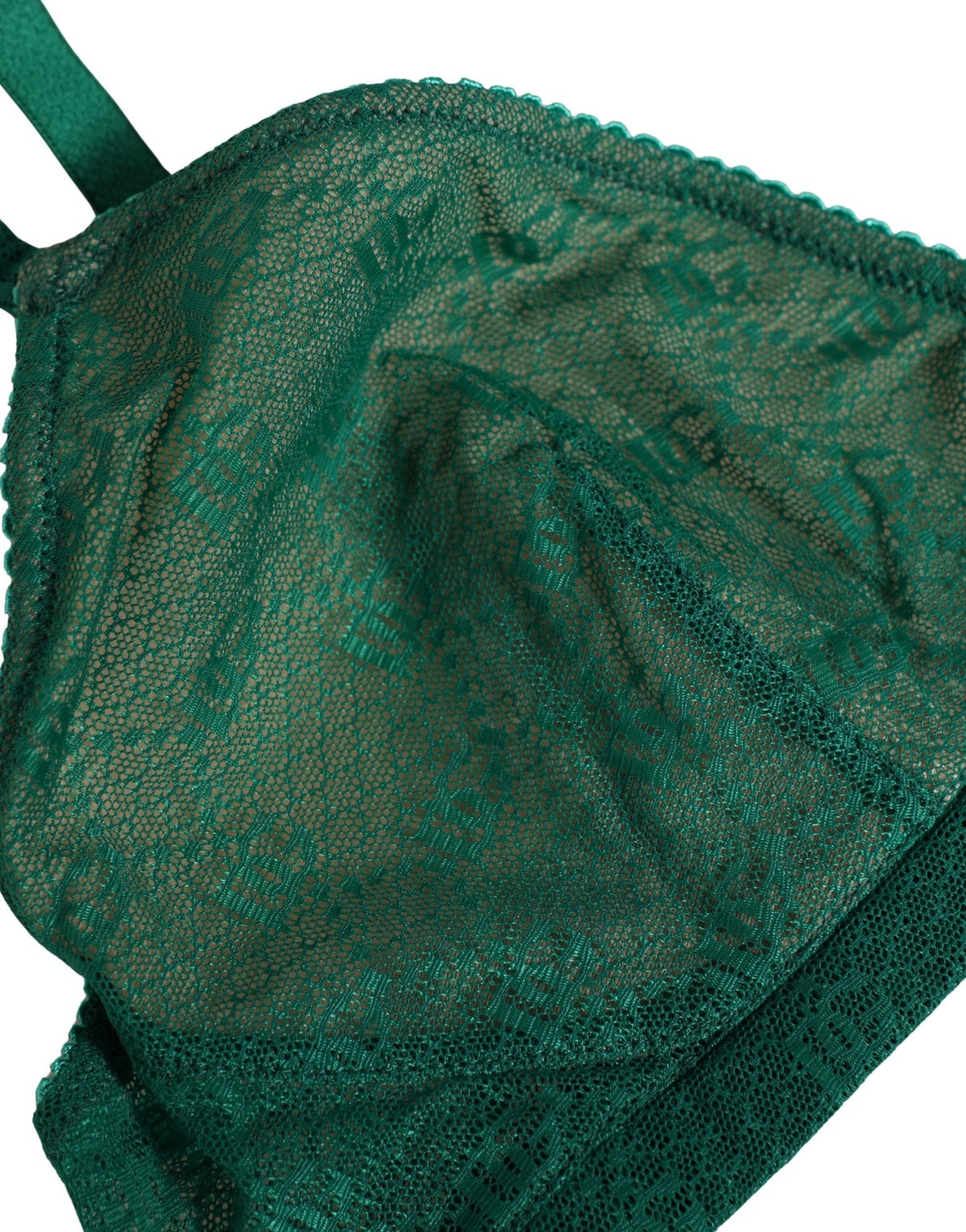 Dolce & Gabbana Green Soft Cup Bra - Luxurious Comfort