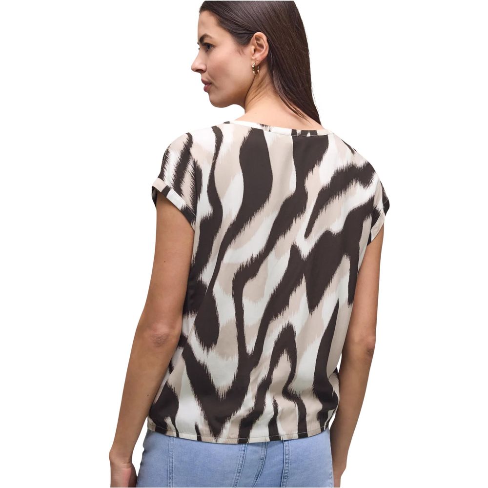 Street One Blouse Viscose Marron - Modèle 346552