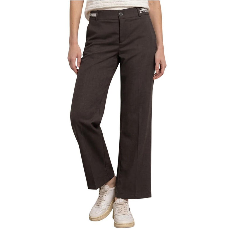 Pantalon décontracté en viscose marron Street One