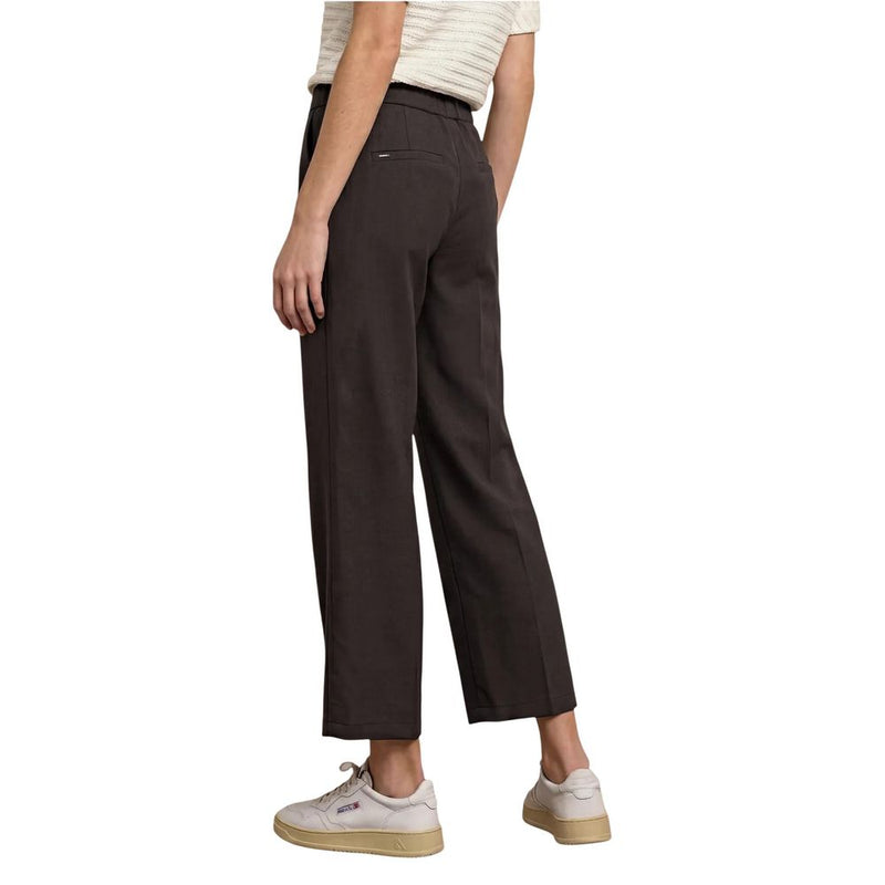 Pantalon décontracté en viscose marron Street One