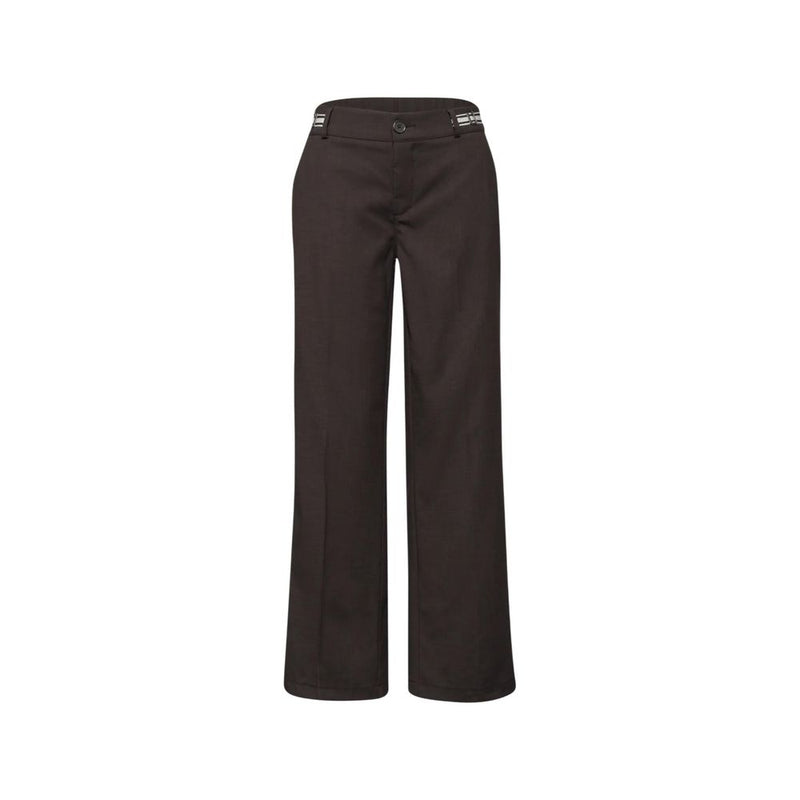 Pantalon décontracté en viscose marron Street One