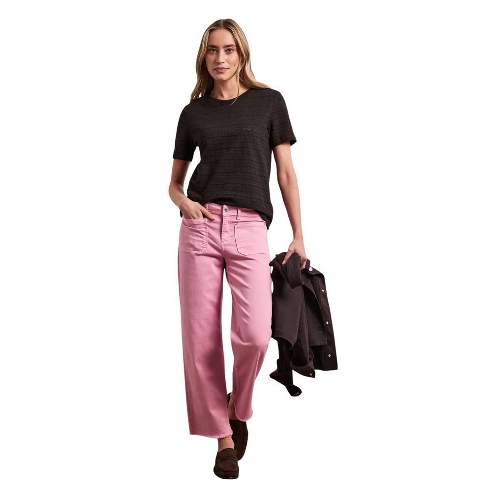 Street One Brown Cotton T-Shirt for Women