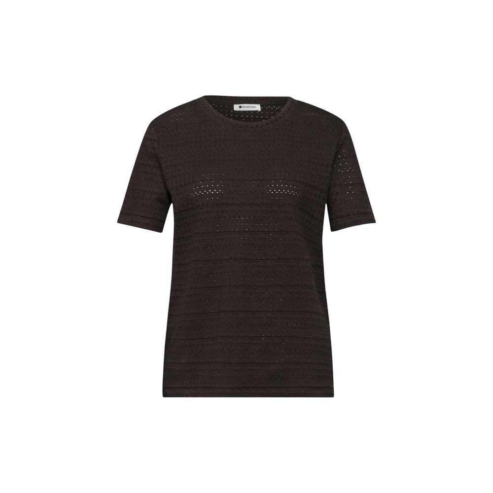 Street One Brown Cotton T-Shirt for Women