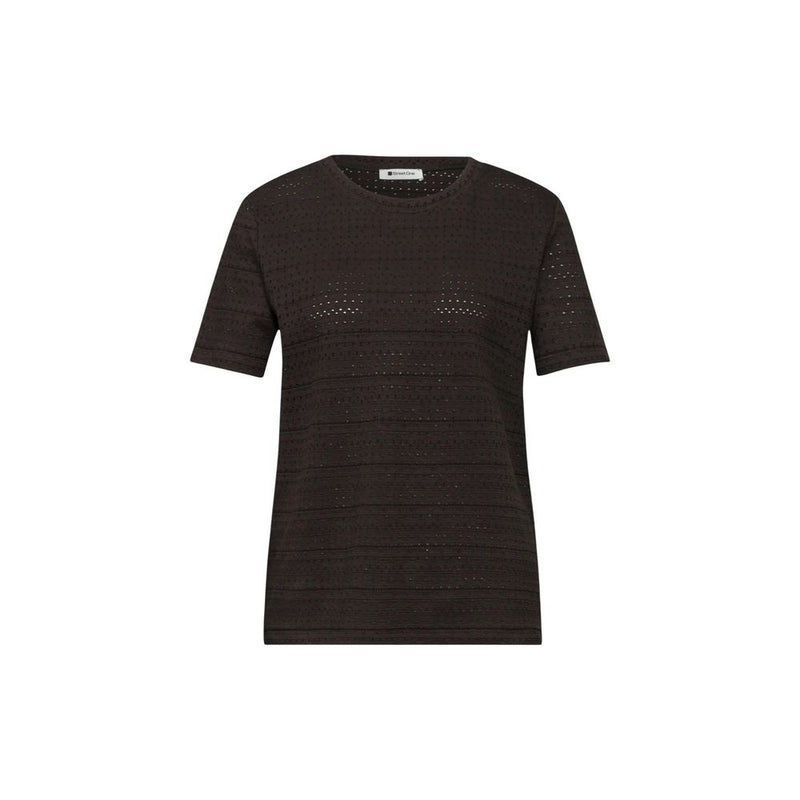 Street One Brown Cotton T-Shirt for Women