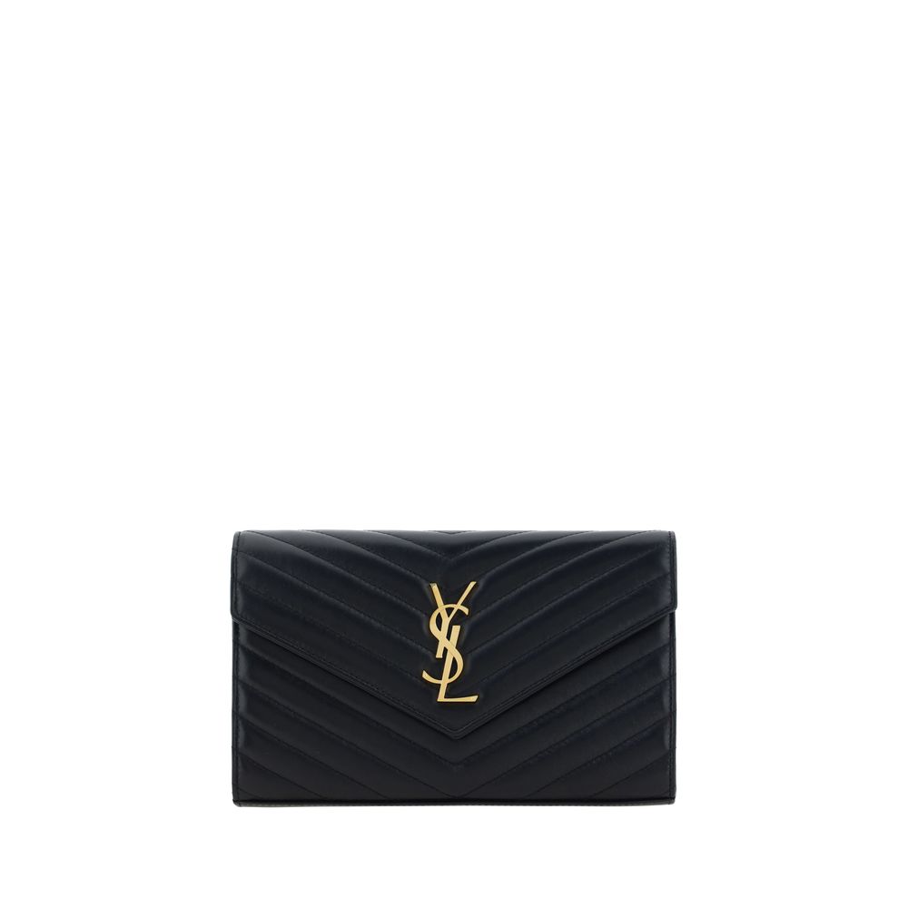 Saint Laurent Black Lamb Ovis Aries Shoulder Bag