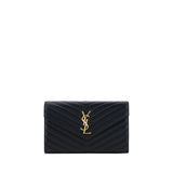 Saint Laurent Black Lamb Ovis Aries Shoulder Bag