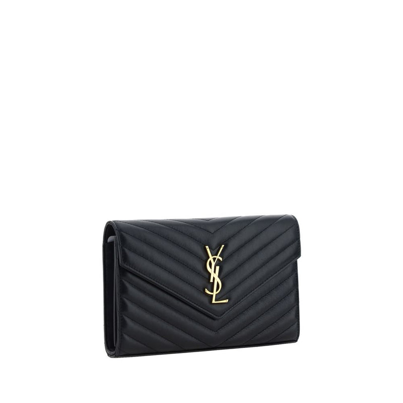 Saint Laurent Black Lamb Ovis Aries Shoulder Bag