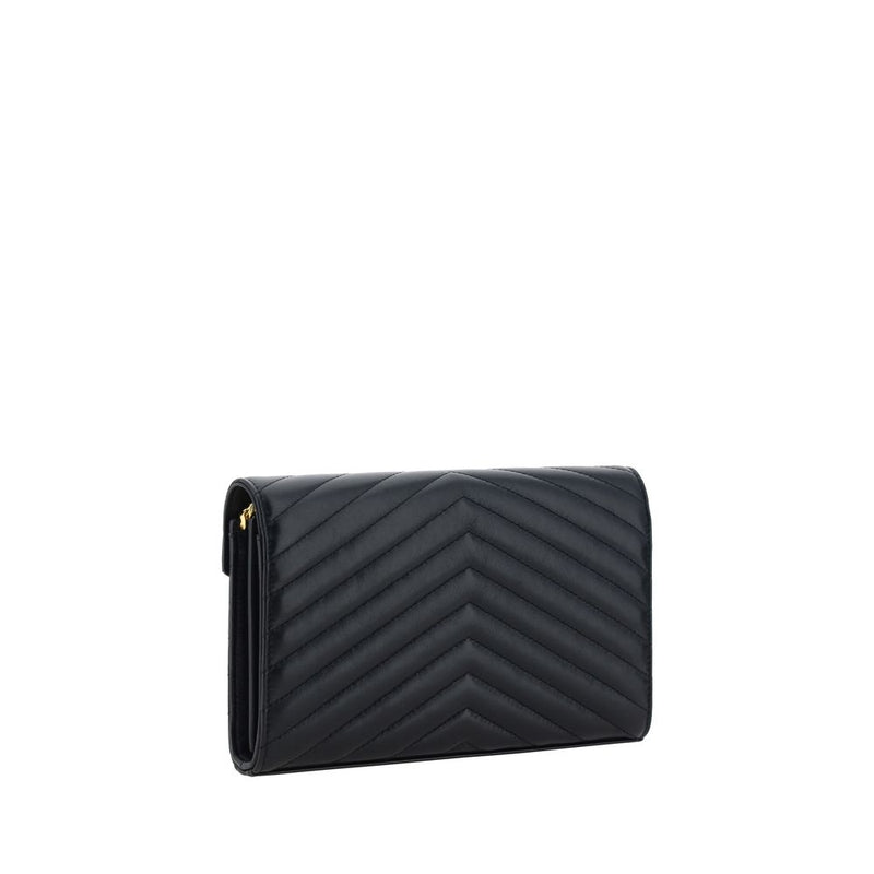 Saint Laurent Black Lamb Ovis Aries Shoulder Bag