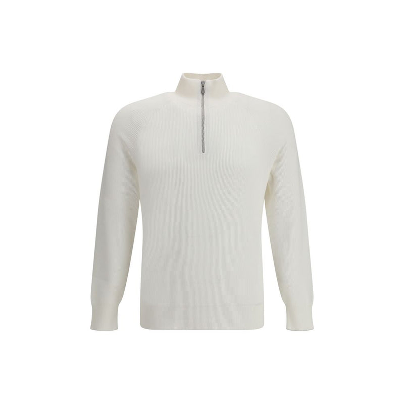 Brunello Cucinelli Witte Katoenen Sweatshirt