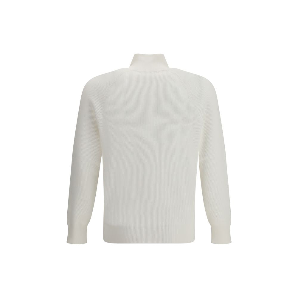 Brunello Cucinelli Sweatshirt en Coton Blanc