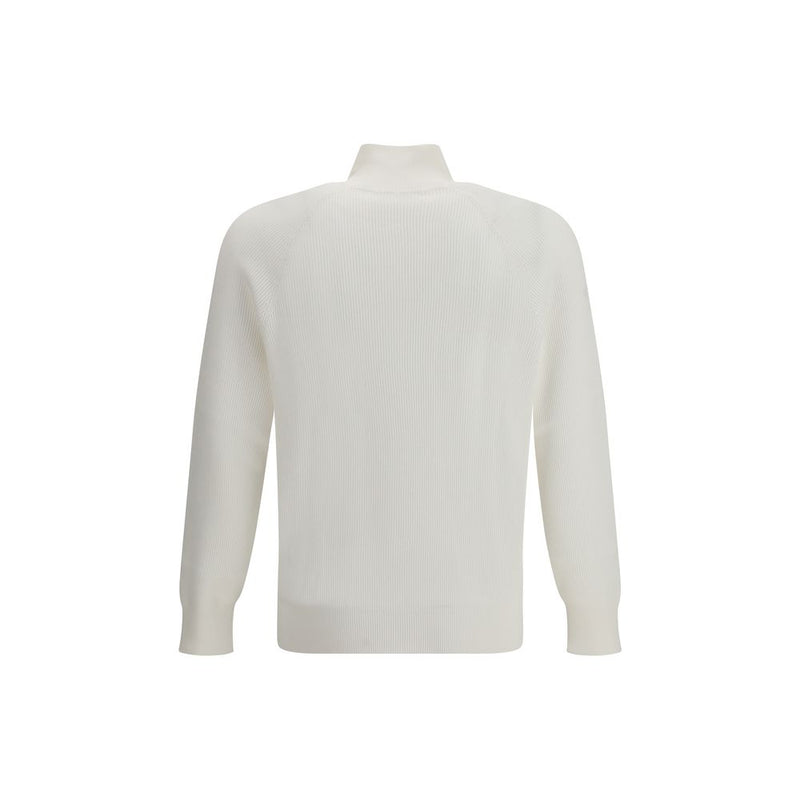 Brunello Cucinelli Witte Katoenen Sweatshirt