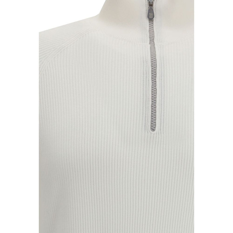 Brunello Cucinelli Witte Katoenen Sweatshirt