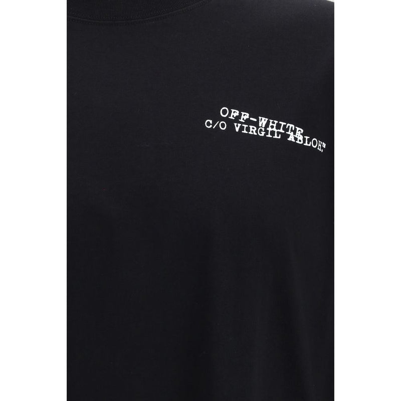 Off-White Type Arrow Skate Black Cotton T-Shirt